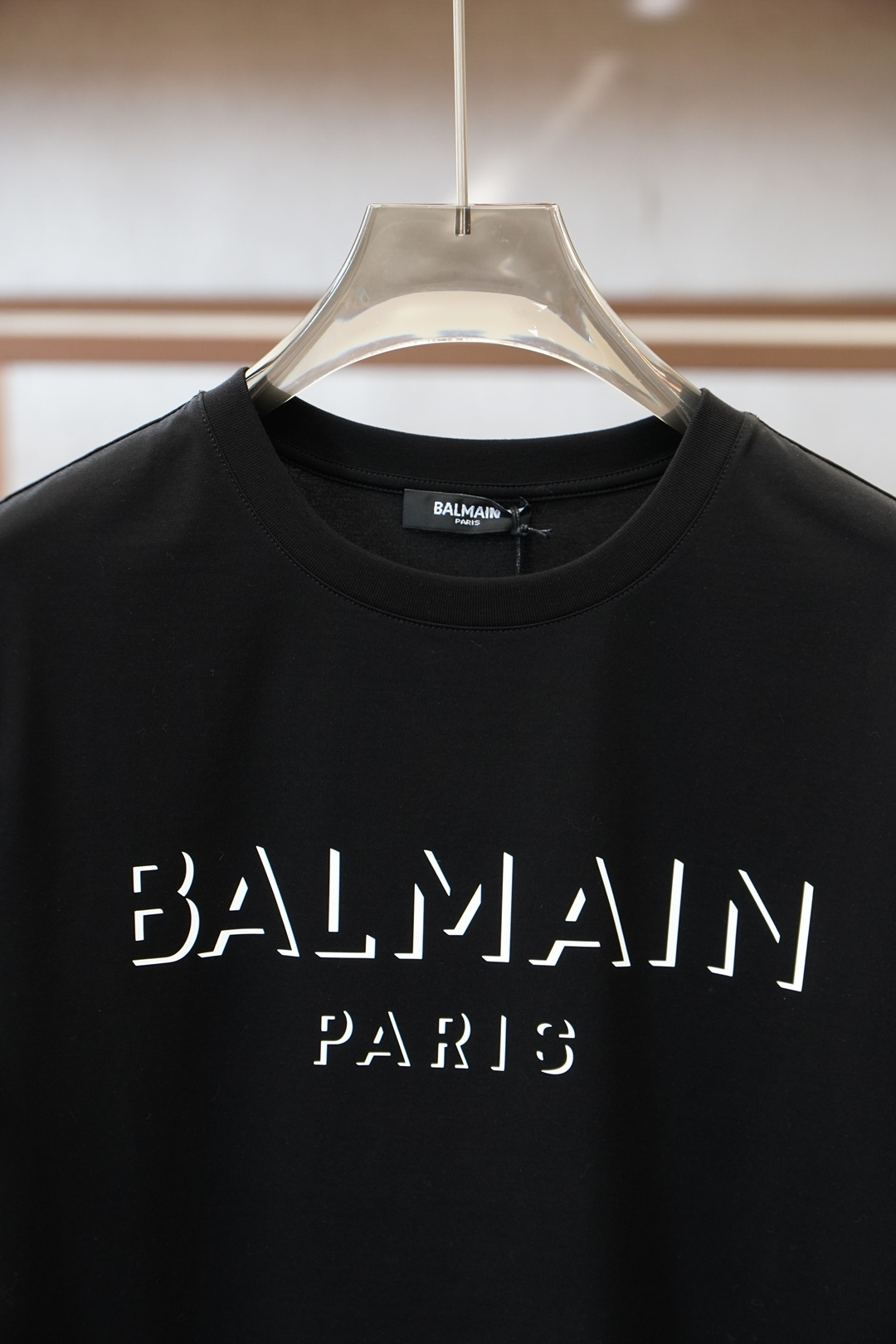 巴尔曼❤️👾❤️Balmain.SS26春夏字母印花标识短袖T恤，🏆🏆🍖正面饰“Balmain Pari
