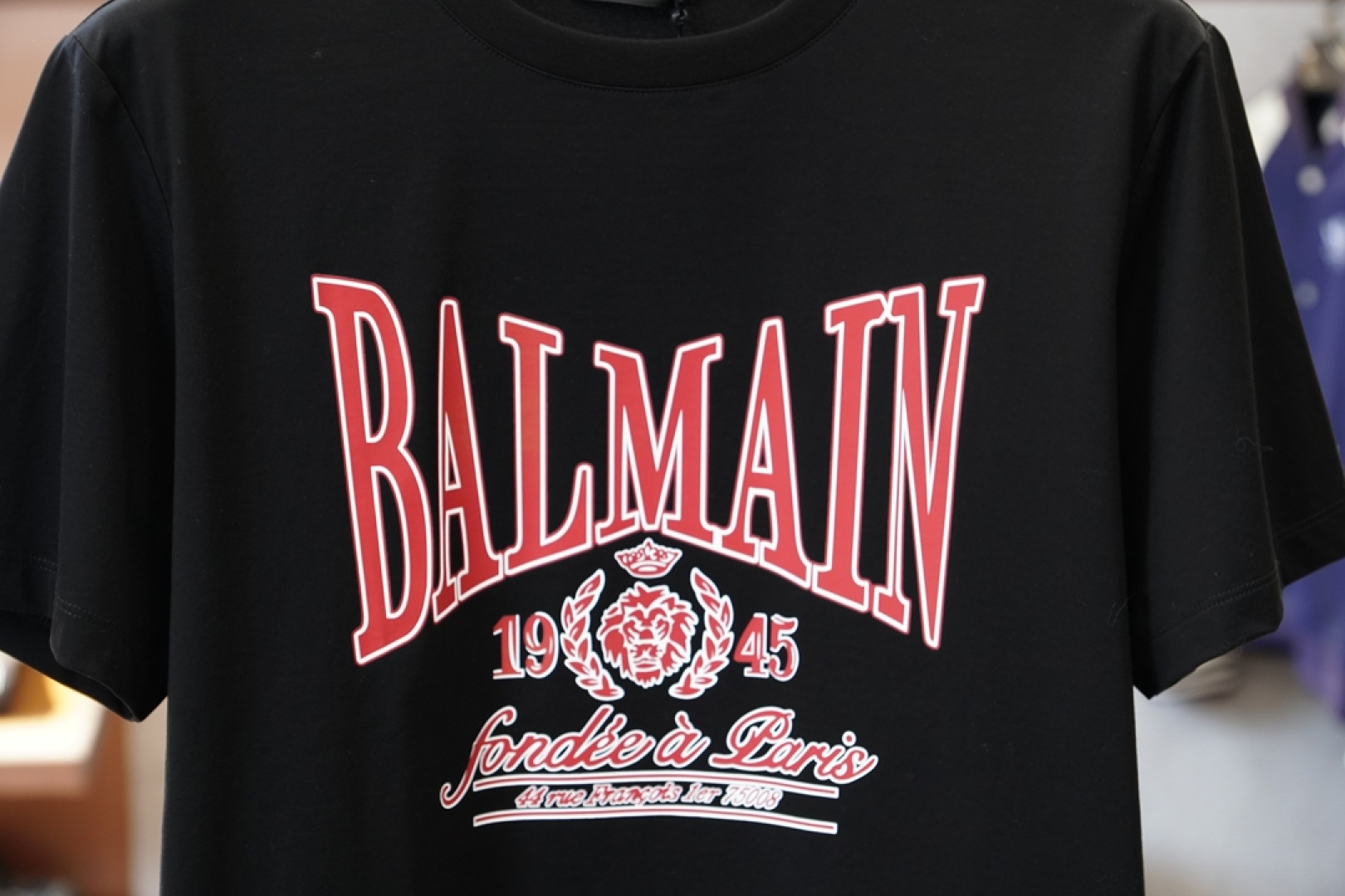 巴尔曼❤️👾❤️Balmain.SS26春夏字母印花标识短袖T恤，🏆🏆🍖正面饰“Balmain Pari