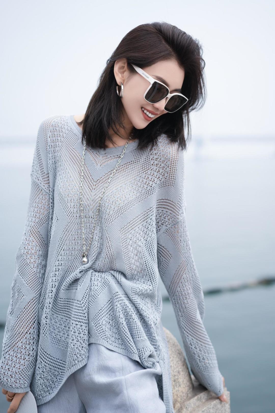 Stylish High-Quality Women’s Suit with Cece-Sharp Design and Knit Detail. - 图片 7