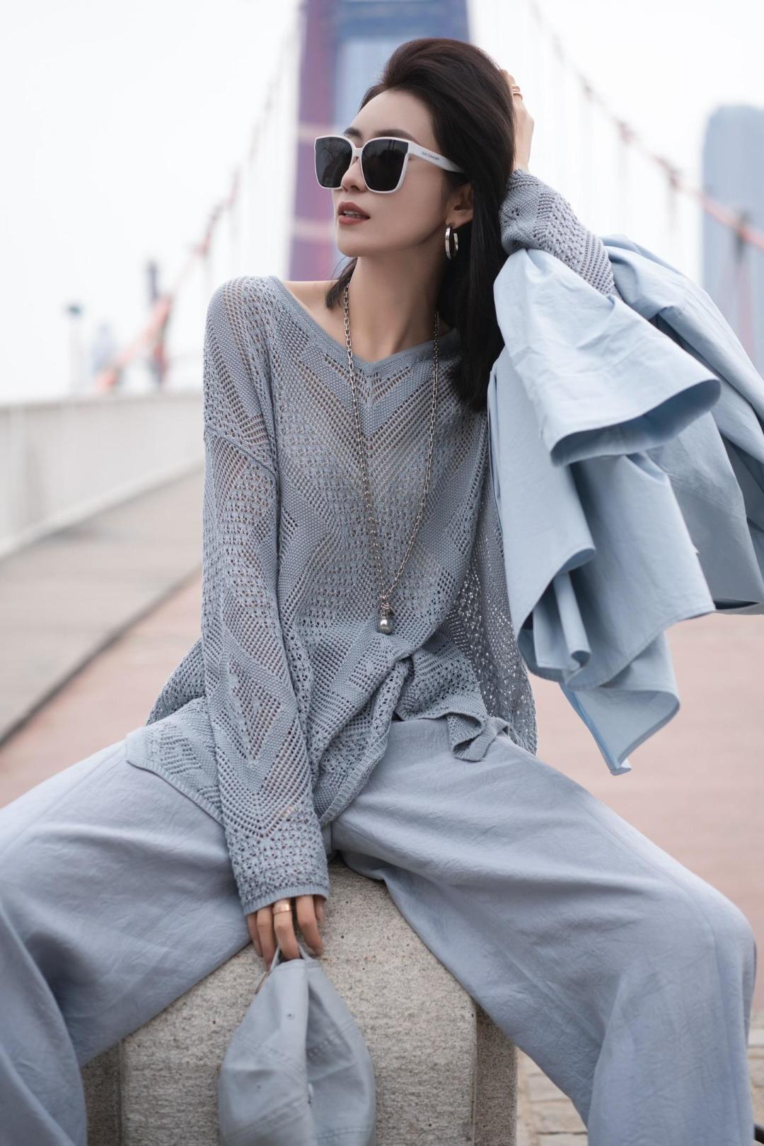 Stylish High-Quality Women’s Suit with Cece-Sharp Design and Knit Detail. - 图片 8