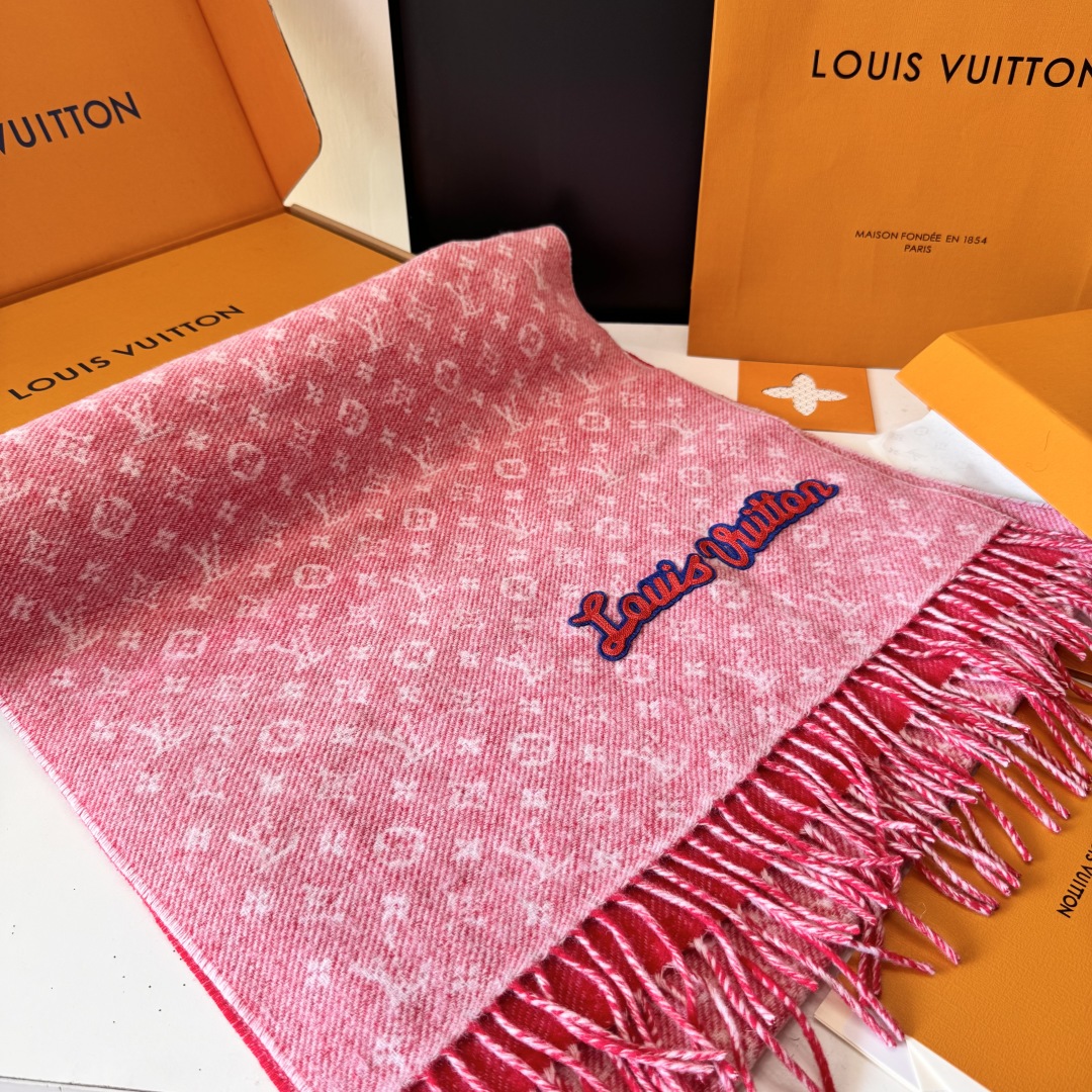 ❤️新款LV 2025高品质 官网同步【双面围巾】经典优雅[礼物]~气质到骨子里[色]新一季的面料超高级
