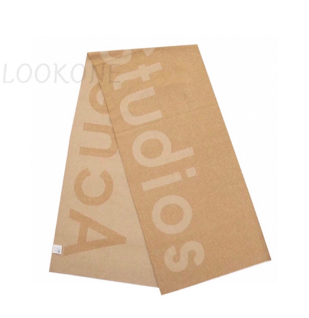 【acne大字母披肩】今年最热的款 🚨🚨原单原厂出品 超级大logo 🎆🎆双面三色纱提花工艺 🎟🎟波普艺