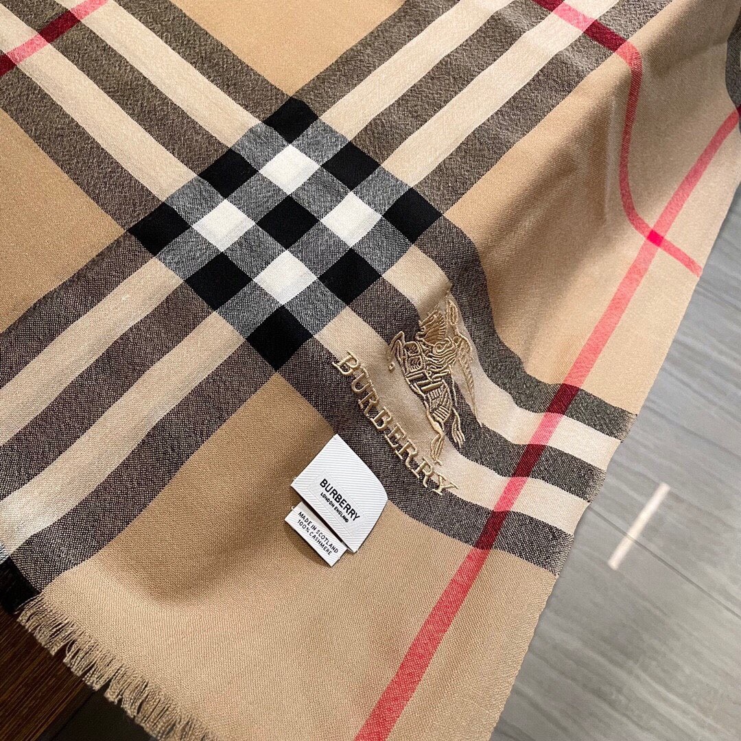 💟👍重磅推荐⚠️原单❗️专柜新款同步上新🎀巴宝利BURBERRY-ENGLAND✨爆款澳洲进口纯羊绒格子