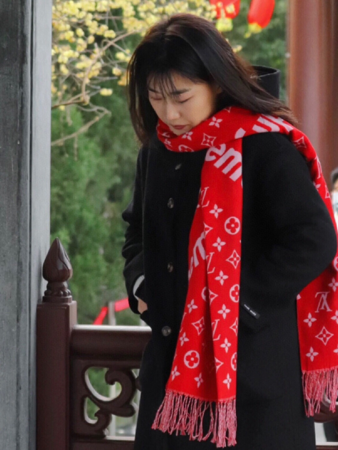 高版本 最好的SuPerme‼️超级软糯【LV SuPreme LV联名围巾】.红透了半边天❣️达人标配