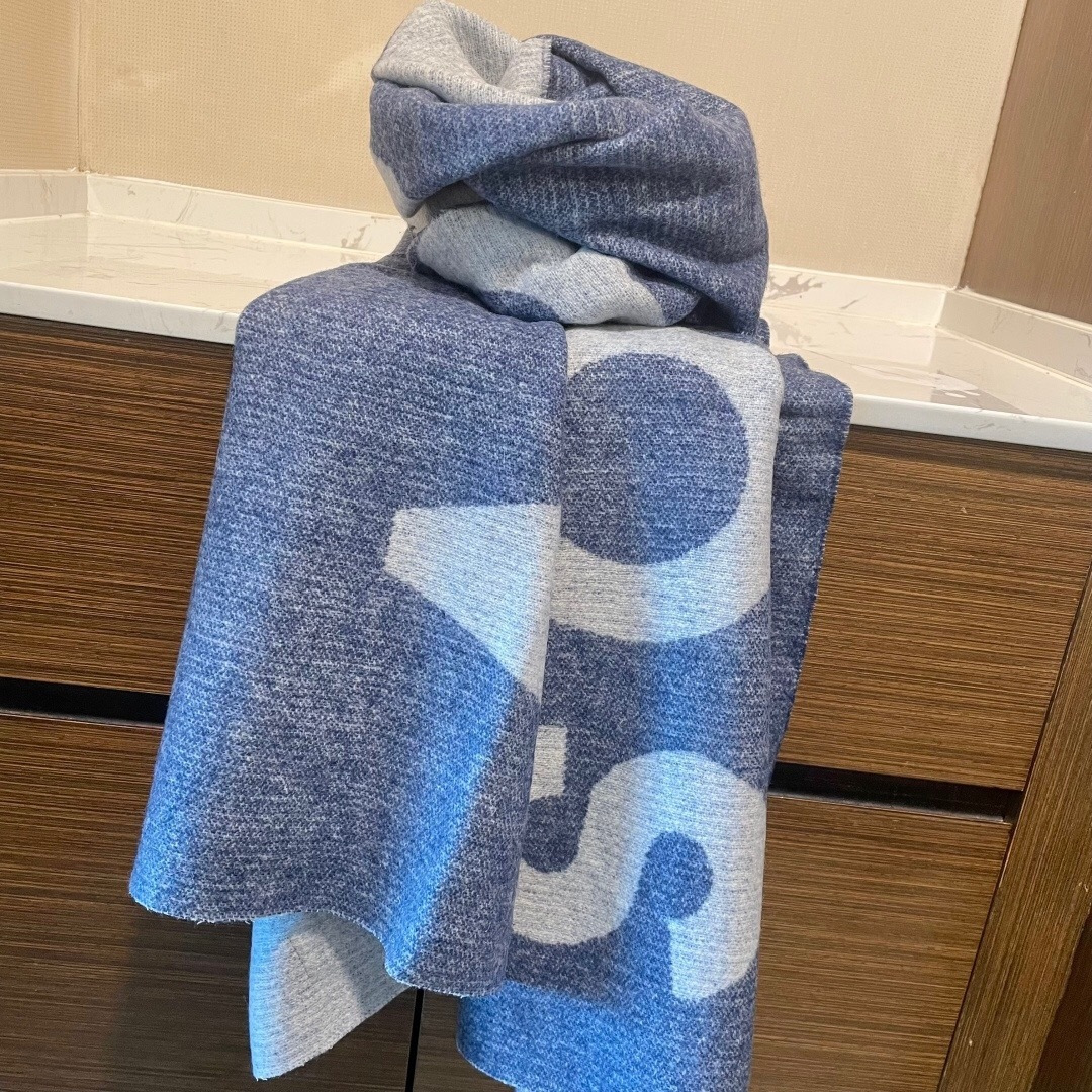 【acne大字母披肩】今年最热的款 🚨🚨原单原厂出品 超级大logo 🎆🎆双面三色纱提花工艺 🎟🎟波普艺