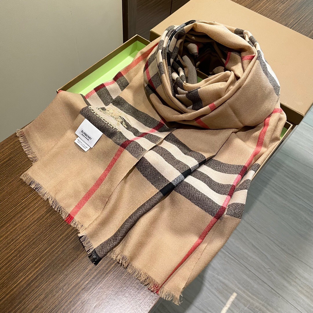 💟👍重磅推荐⚠️原单❗️专柜新款同步上新🎀巴宝利BURBERRY-ENGLAND✨爆款澳洲进口纯羊绒格子