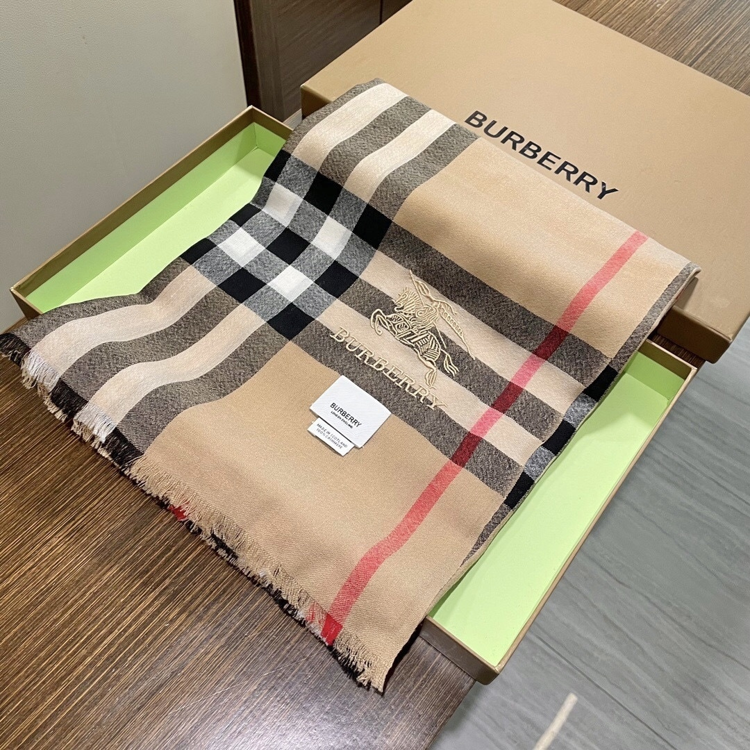 💟👍重磅推荐⚠️原单❗️专柜新款同步上新🎀巴宝利BURBERRY-ENGLAND✨爆款澳洲进口纯羊绒格子围巾/披肩✨💓完