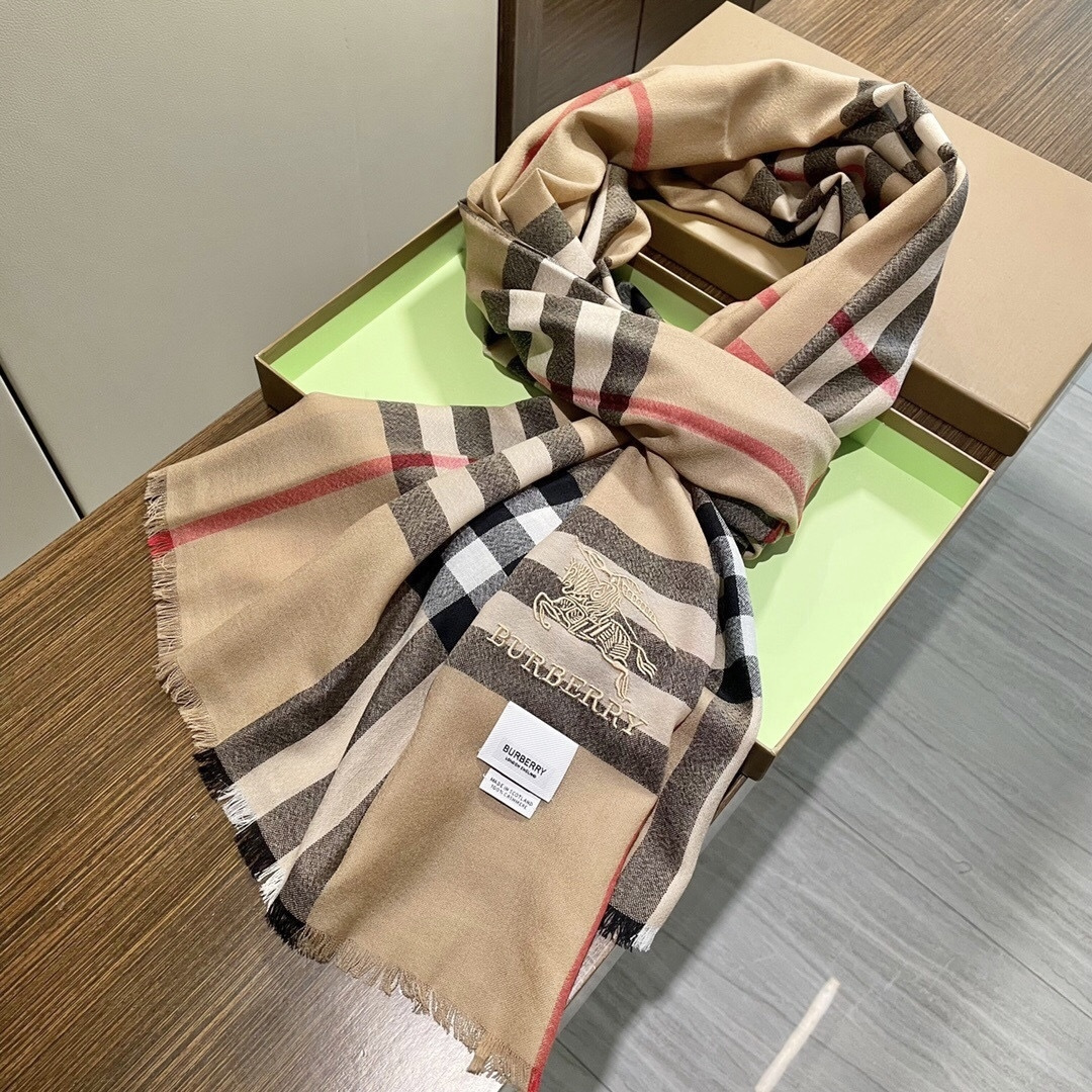 💟👍重磅推荐⚠️原单❗️专柜新款同步上新🎀巴宝利BURBERRY-ENGLAND✨爆款澳洲进口纯羊绒格子围巾/披肩✨💓完