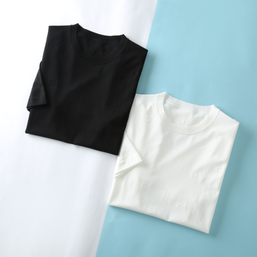 LV 25SS Men's Lightweight Cotton Knitted Tee - Classic Jacquard T-Shirt 1 LV 25SS Men's Lightweight Cotton Knitted Tee - Classic Jacquard T-Shirt