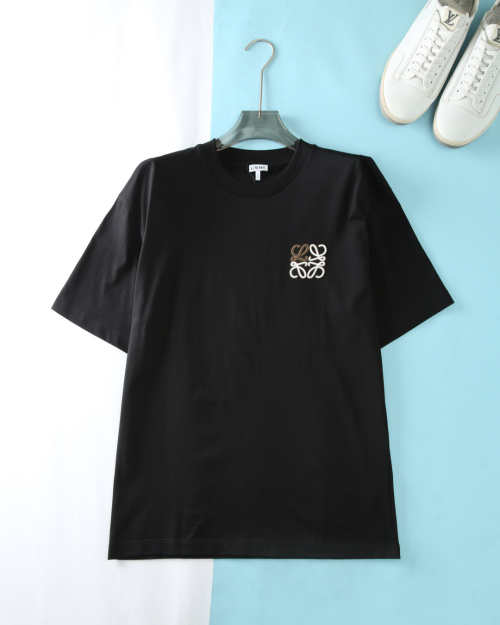 LOEWE Anagram Embroidered Cotton T-Shirt - Unisex Relaxed Fit 1 LOEWE Anagram Embroidered Cotton T-Shirt - Unisex Relaxed Fit