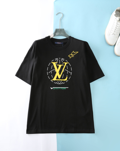 Louis Vuitton 25SS Earth Logo Print Tee - Unisex Cotton Short Sleeve 1 Louis Vuitton 25SS Earth Logo Print Tee - Unisex Cotton Short Sleeve