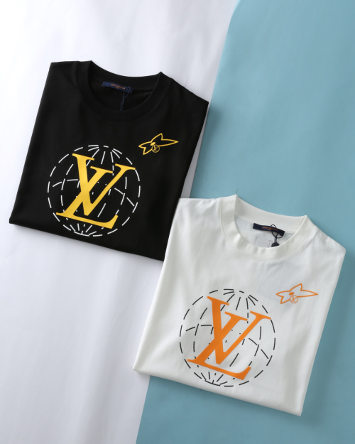 Louis Vuitton 25SS Planet Logo Tee: Unisex Cotton T-Shirt 1 Louis Vuitton 25SS Planet Logo Tee: Unisex Cotton T-Shirt
