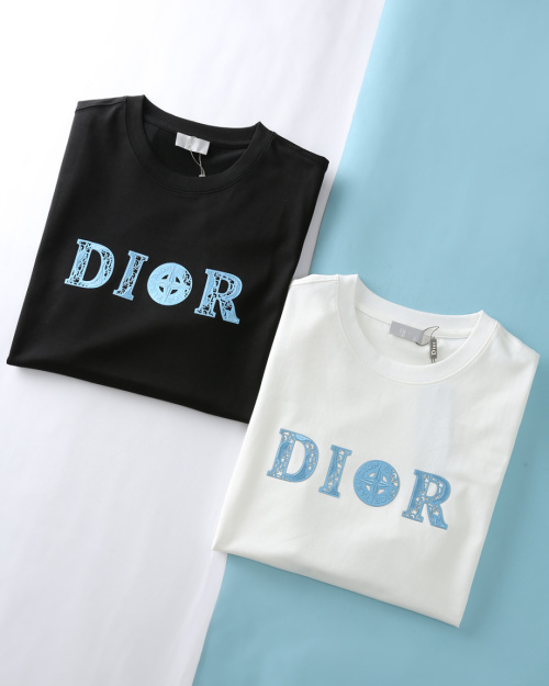 Dior Men's 25SS Summer Cotton Crewneck Short Sleeve T-Shirt 1 Dior Men's 25SS Summer Cotton Crewneck Short Sleeve T-Shirt