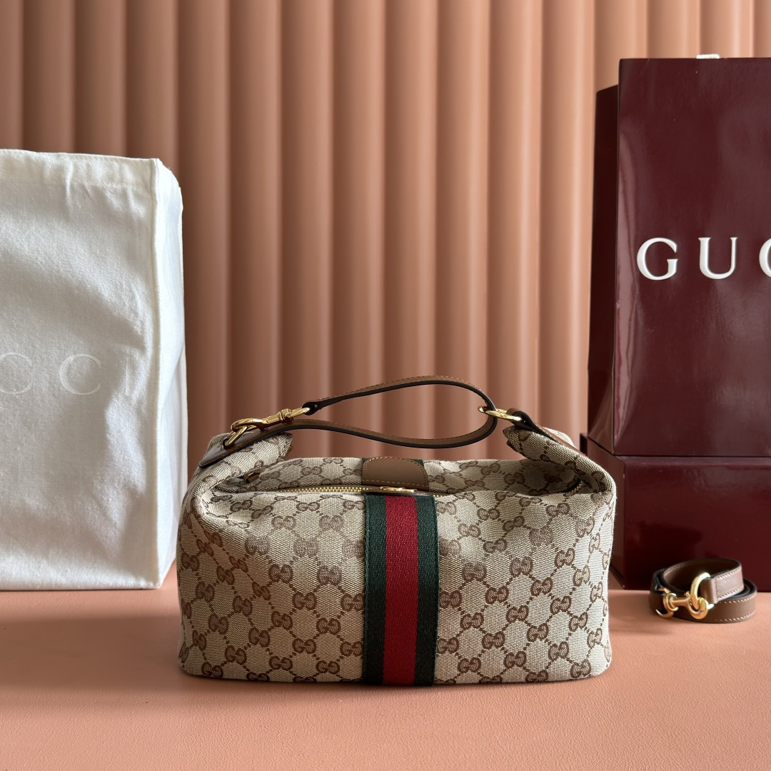 Gucci Vanity Beige GG Canvas shoulder everyday