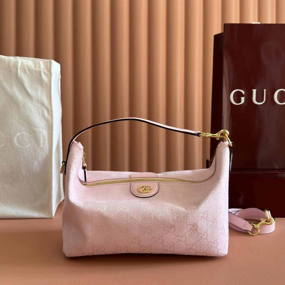 Gucci Pink GG canvas shoulder everyday