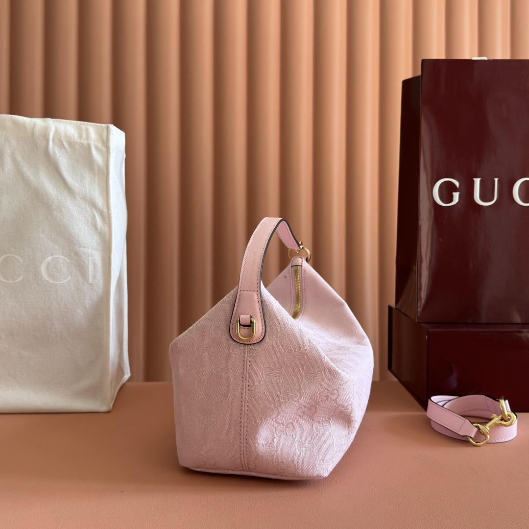 Gucci Pink GG canvas shoulder everyday