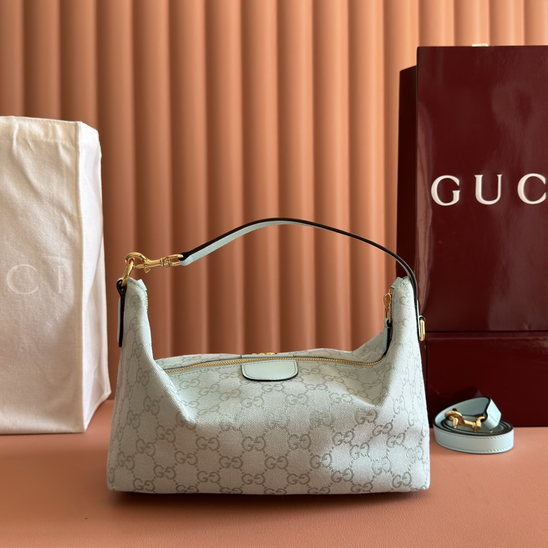 Gucci Vanity Series Light Blue GG Canvas shoulder everyday