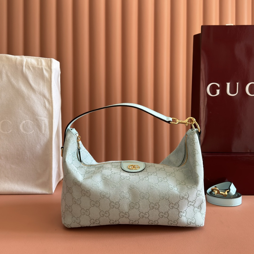 Gucci Vanity Series Light Blue GG Canvas shoulder everyday