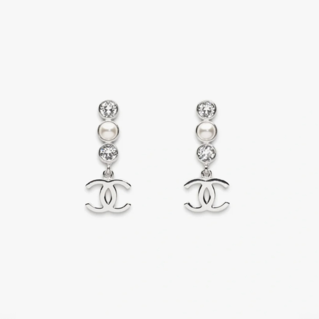 NO:677975,Ch@nel25B rhinestone pearl double C earrings, Chanel earrings, chanel, earrings19860909Ch@nel25B水钻珍珠双C耳环,香奈儿耳钉,chanel,earrings,Jewelry