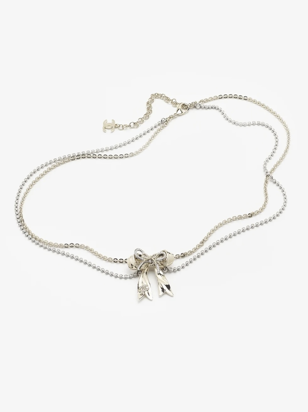 NO:688906,Ch@nel25K heavy bow double chain rhinestone waist chain, Chanel waist chain, chanel19860909Ch@nel25K重工蝴蝶结双层链条水钻腰链,香奈儿腰链,chanel,Jewelry