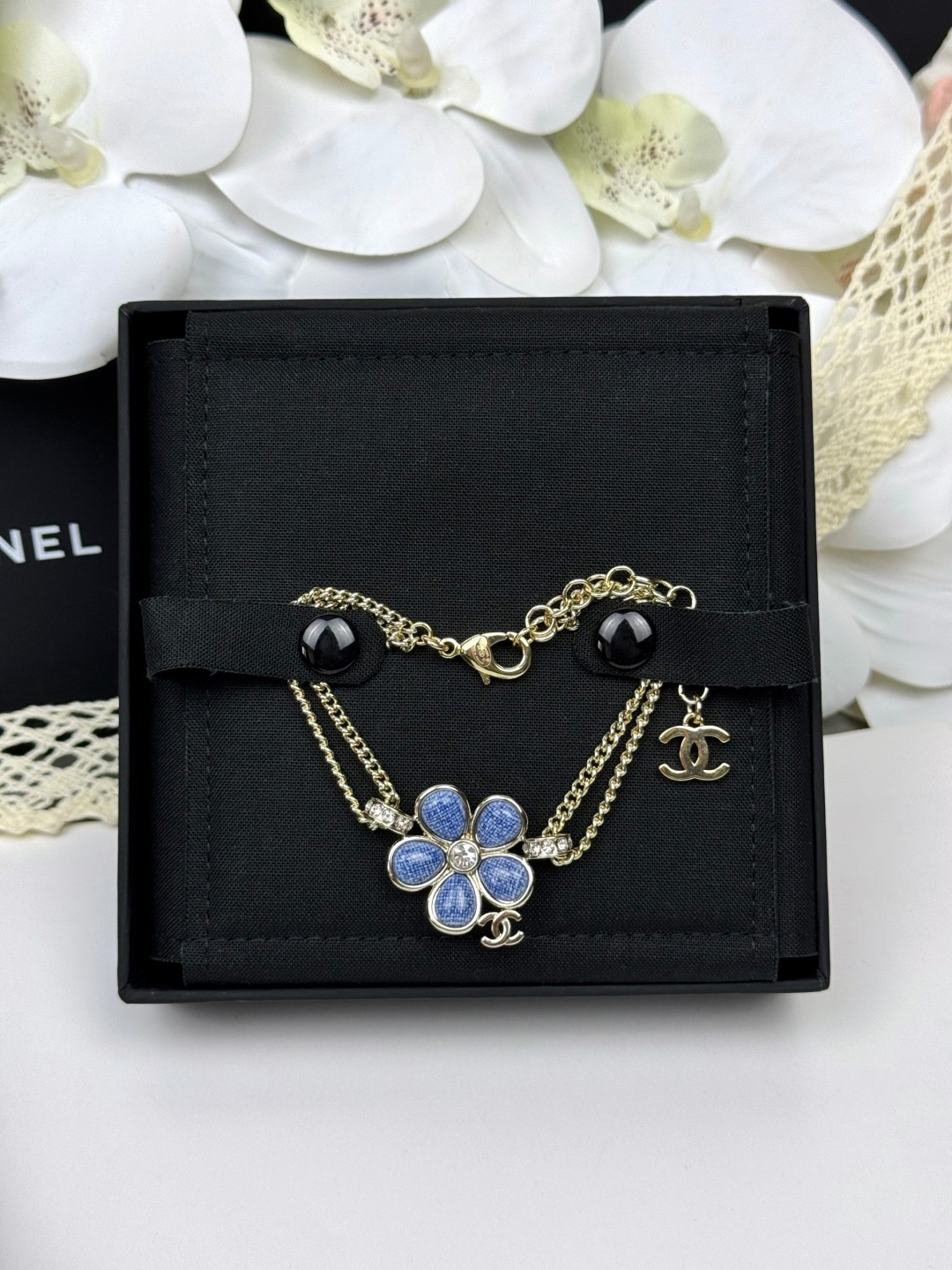 NO:677978,Ch@nel26 new blue flower double-layer bracelet, Chanel bracelet, chanel, bracelet19860909Ch@nel26新款蓝色花朵双层手链,香奈儿手链,chanel,bracelet,Jewelry