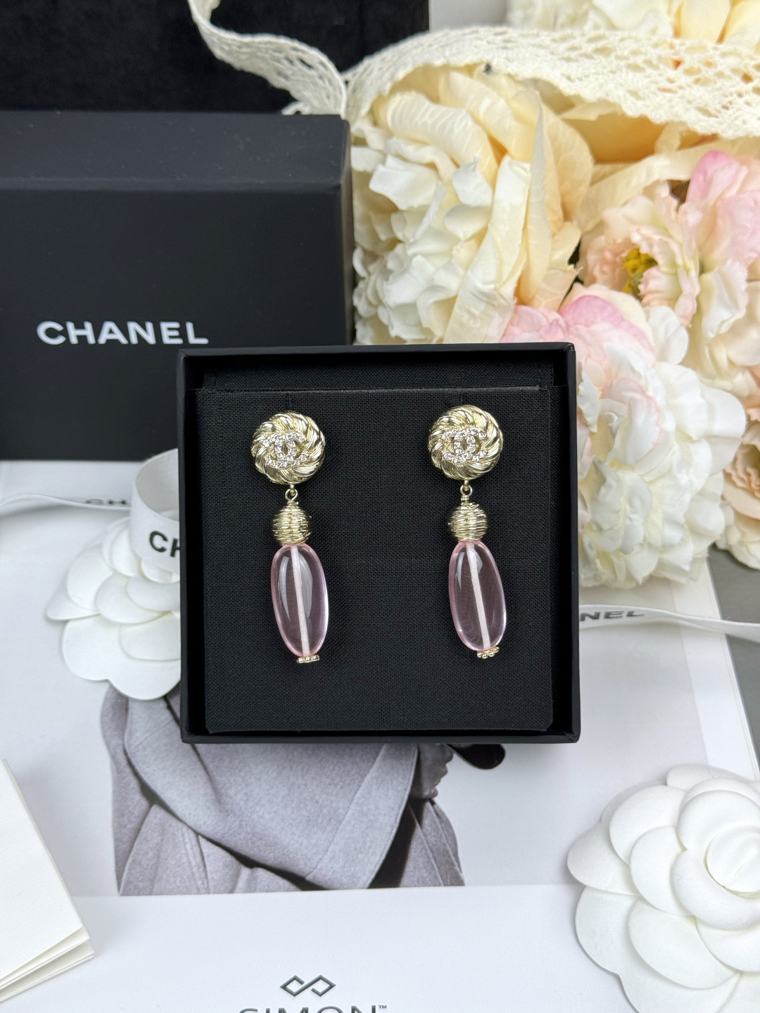 NO:714852,Ch@nel26C pink resin round double C earrings, Chanel earrings, chanel, earrings19860909Ch@nel26C粉色树脂圆双C耳环,香奈儿耳钉,chanel,earrings,Jewelry