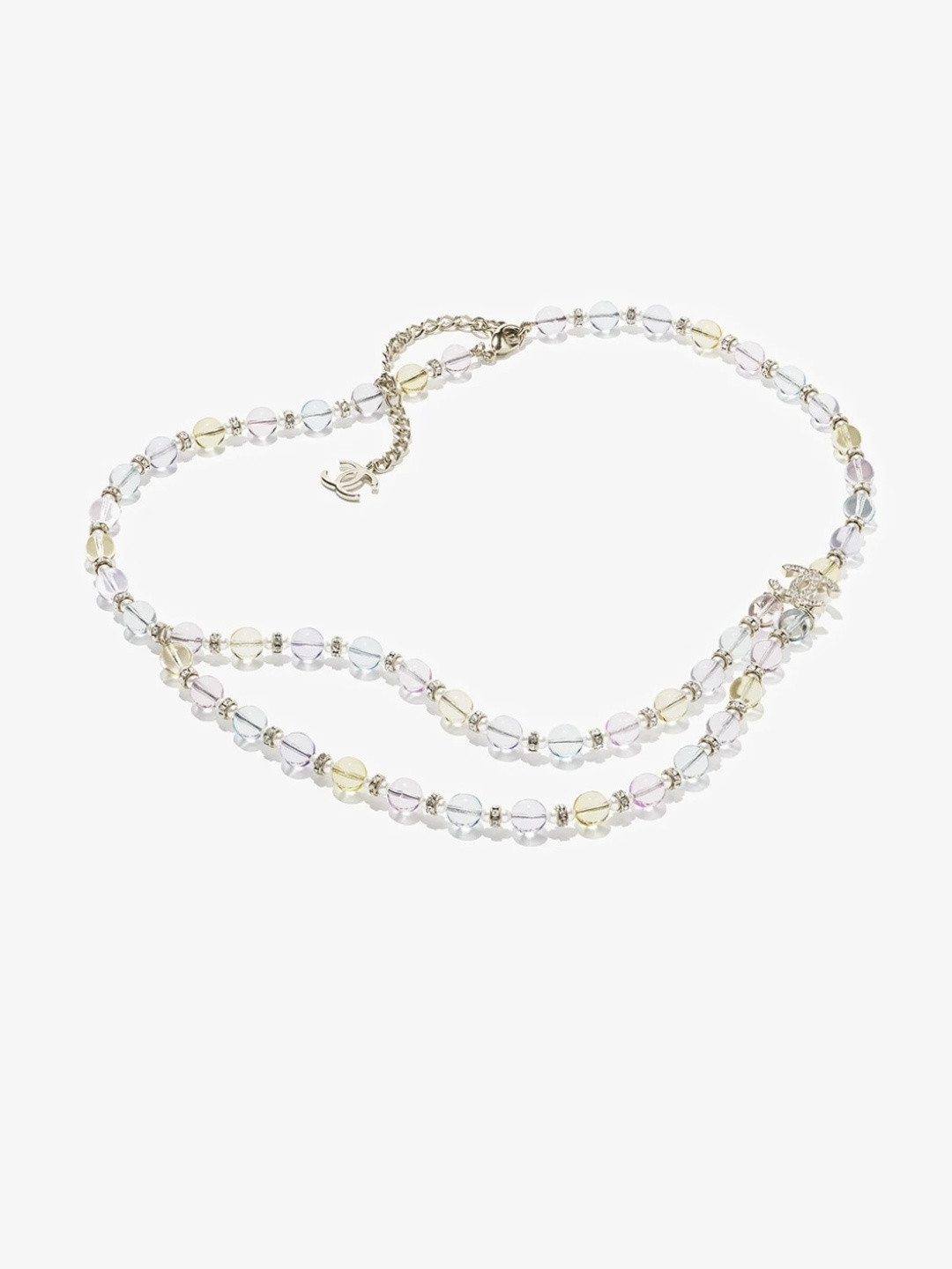 NO:714856,Ch@nel26 color crystal double C waist chain, Chanel necklace, chanel,necklace19860909Ch@nel26彩色水晶双C腰链,香奈儿项链,chanel,necklace,Jewelry