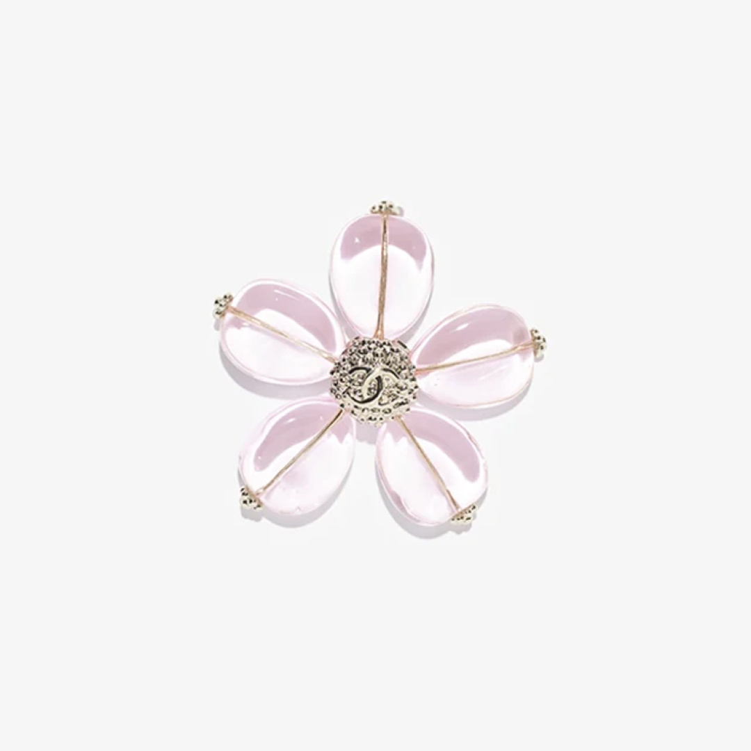 NO:714959,Ch@nel26C early spring pink resin petal brooch, Chanel earrings, chanel, brooch, breastpin19860909Ch@nel26C早春粉色树脂花瓣胸针,香奈儿耳钉,chanel,brooch，breastpin,Jewelry