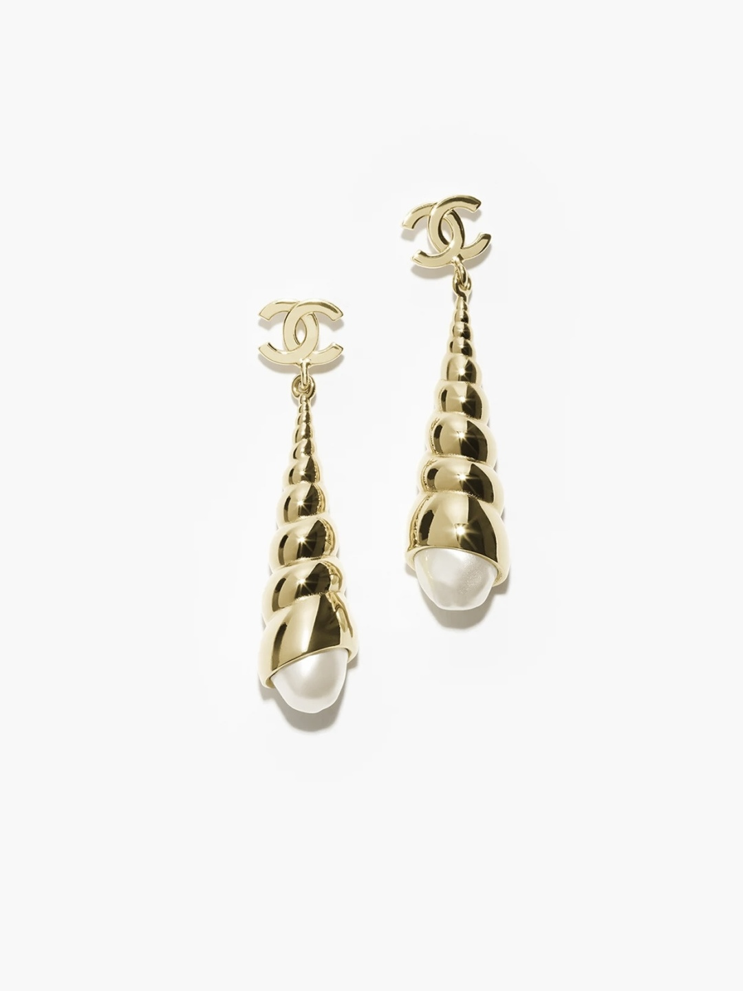 NO:857850,Ch@nel26M beach series conch pearl pendant earrings, Chanel earrings, chanel, earrings19860909Ch@nel26M沙滩系列海螺珍珠吊坠耳环,香奈儿耳钉,chanel,earrings,Jewelry