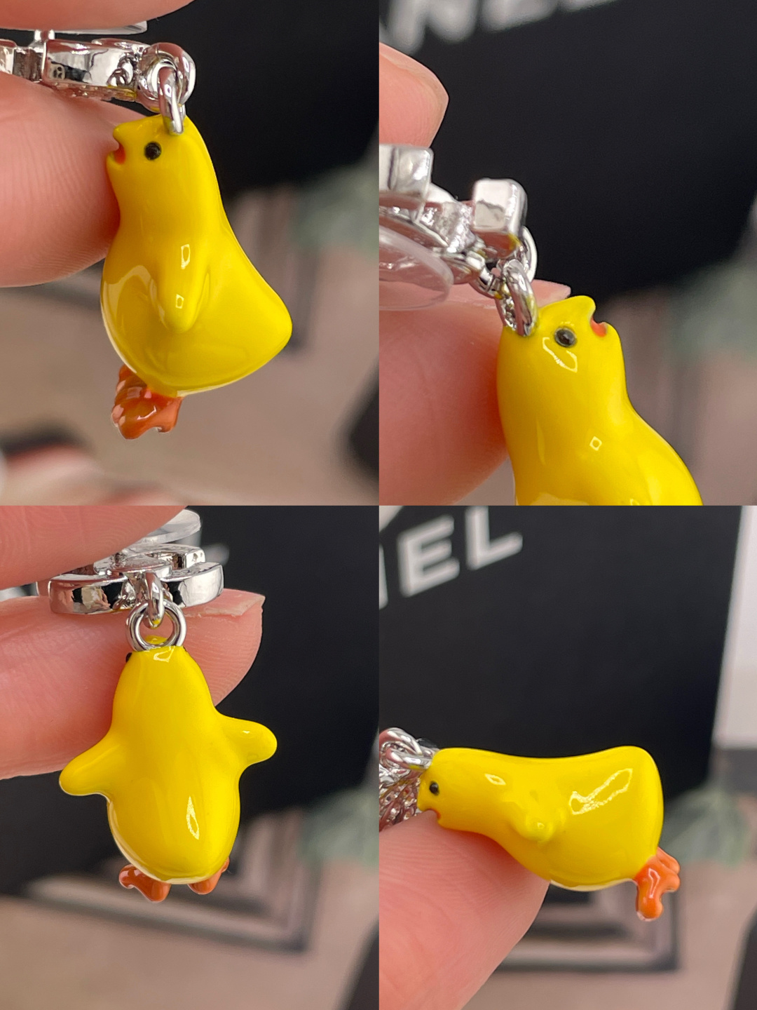 【【香银c吊小黄鸡耳钉】Z 6100！量大咨询客Fu❗️ 春夏最新款！老规矩先到先得❗️太有活力的设计了