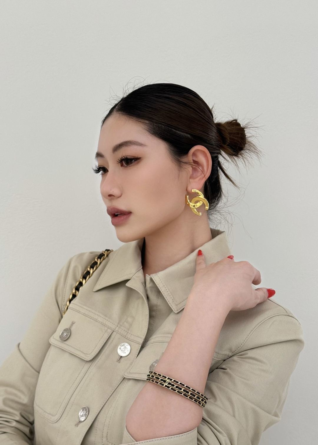 NO:816372,Hands-on pictures, Cardia high-end jewelry19860909上手图,,卡迪亚高端饰品,Jewelry
