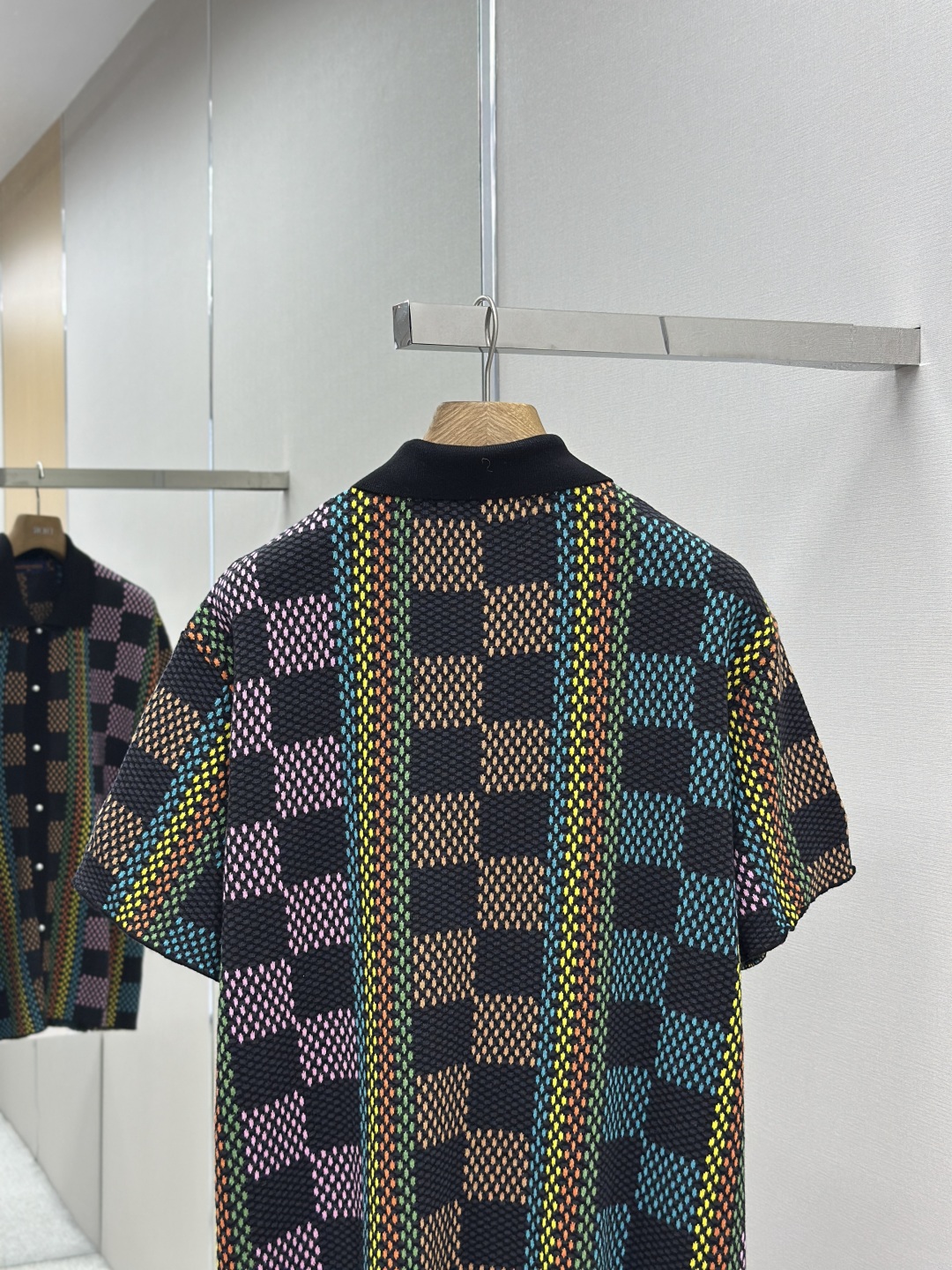 LV Damier Multicolor Knit Shorts: Lightweight Organic Cotton, Pearl Details 9 cmp i1747666872879 3184 0 7