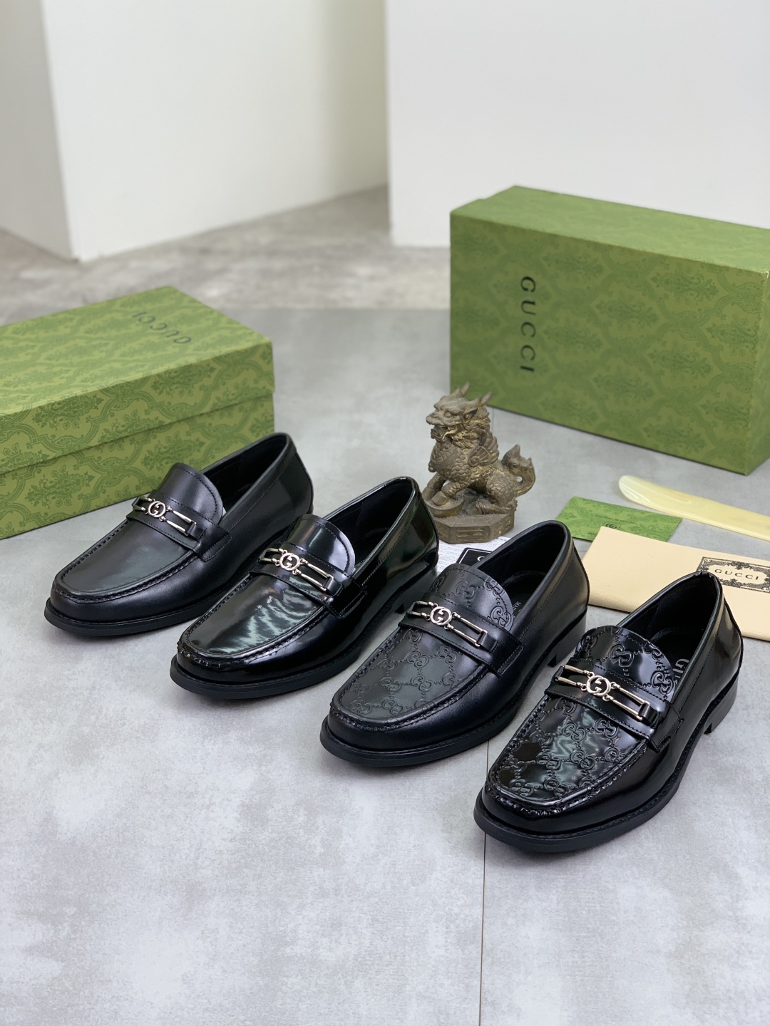 Gucci Men's Formal Business Leather Shoes with Metal Buckle Detail 11 cmp i1741713900393 3723 0 9