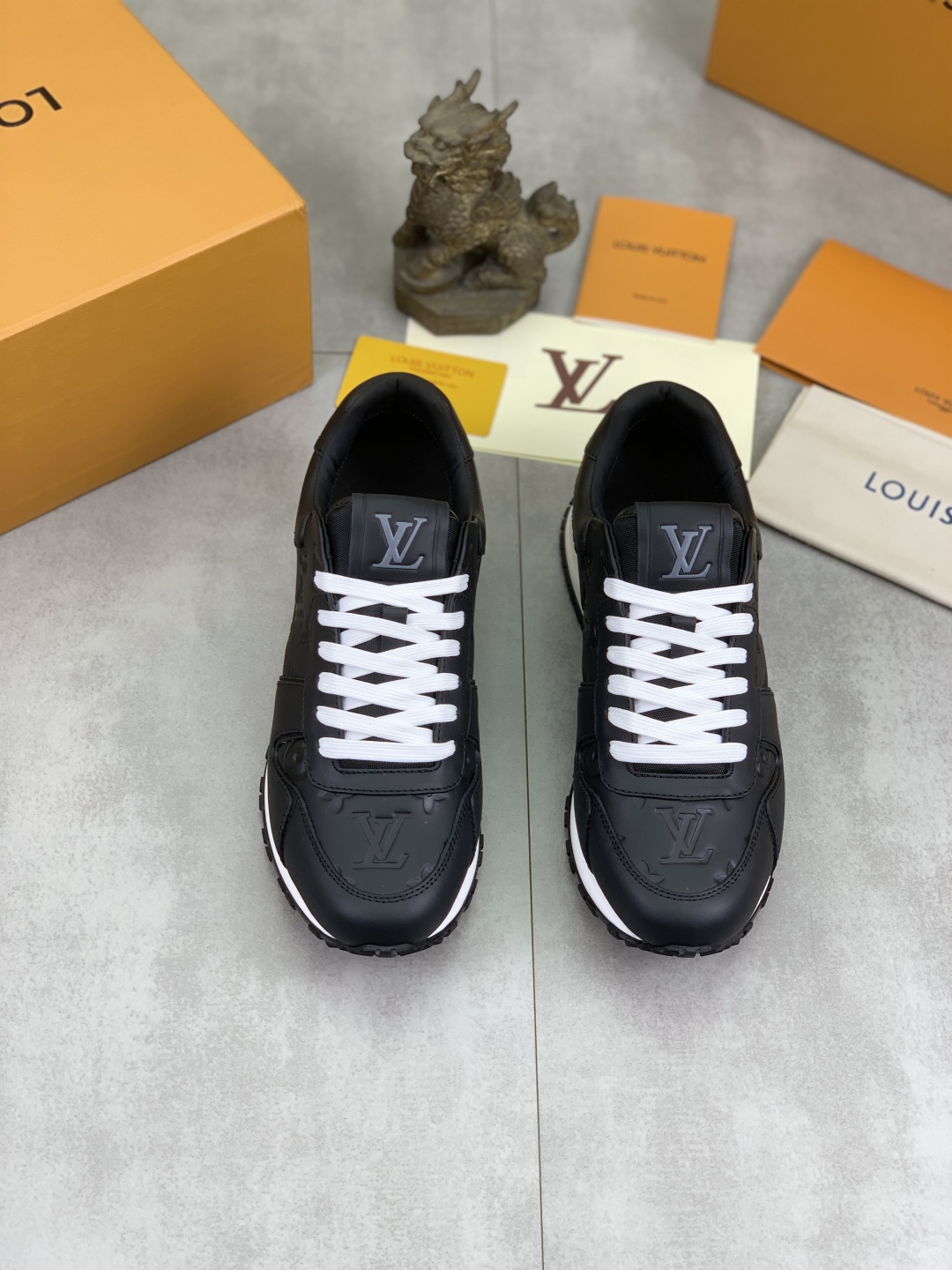 Louis Vuitton Men's Black Leather Run Away Sneakers Size 38-44 3 cmp i1741863240465 979 0 1