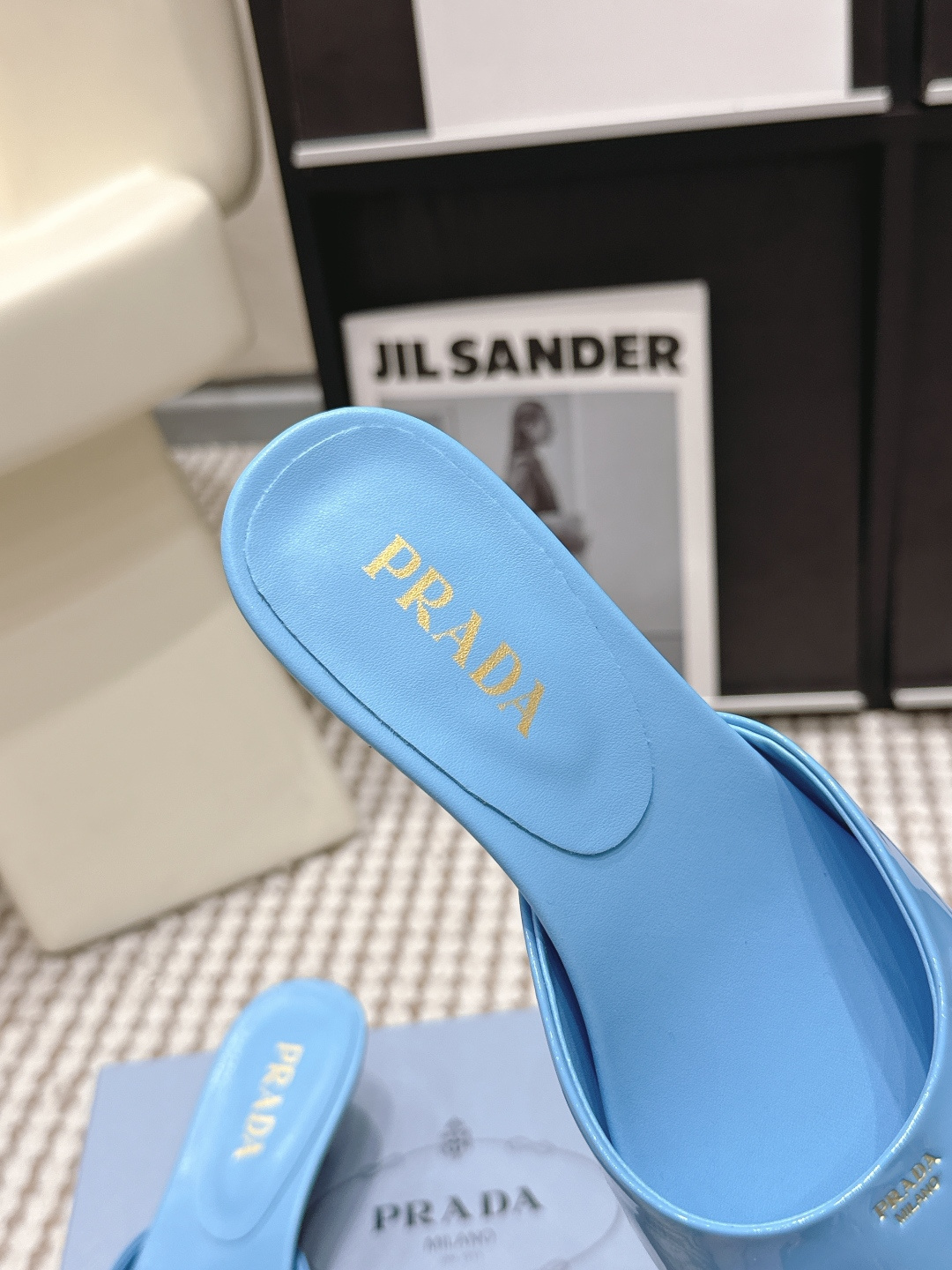 Prada Style Leather Women's Shoes style reference detail image 6 from source 784849