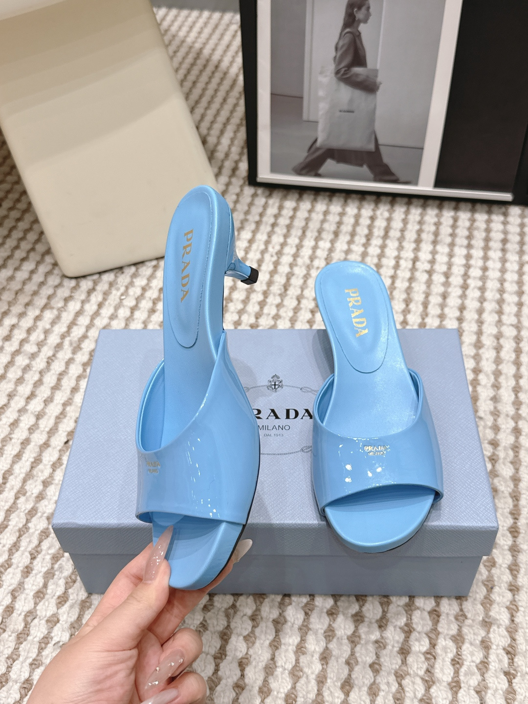 Prada Style Leather Women's Shoes style reference detail image 5 from source 784849