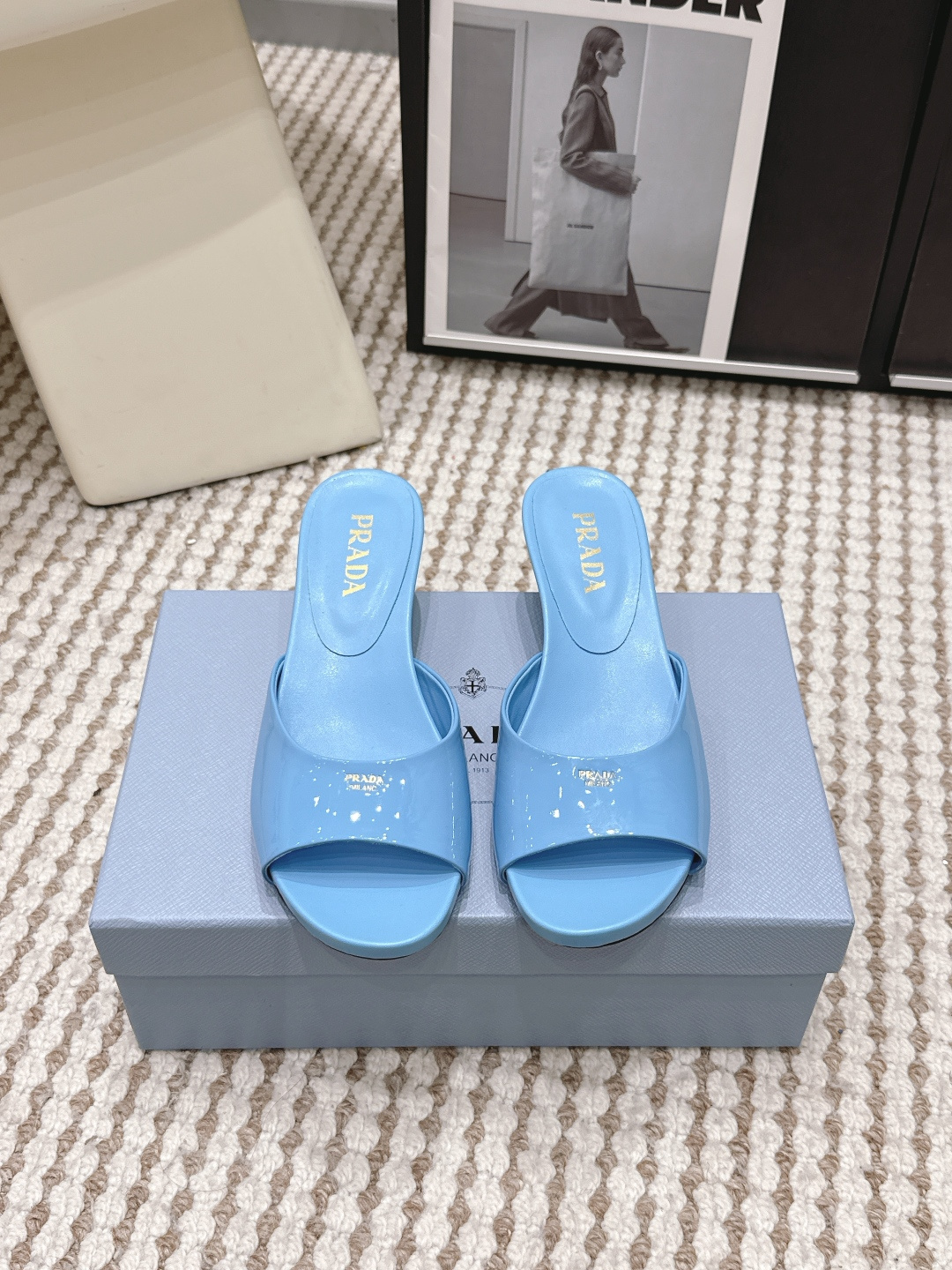 Prada Style Leather Women's Shoes style reference detail image 1 from source 784849