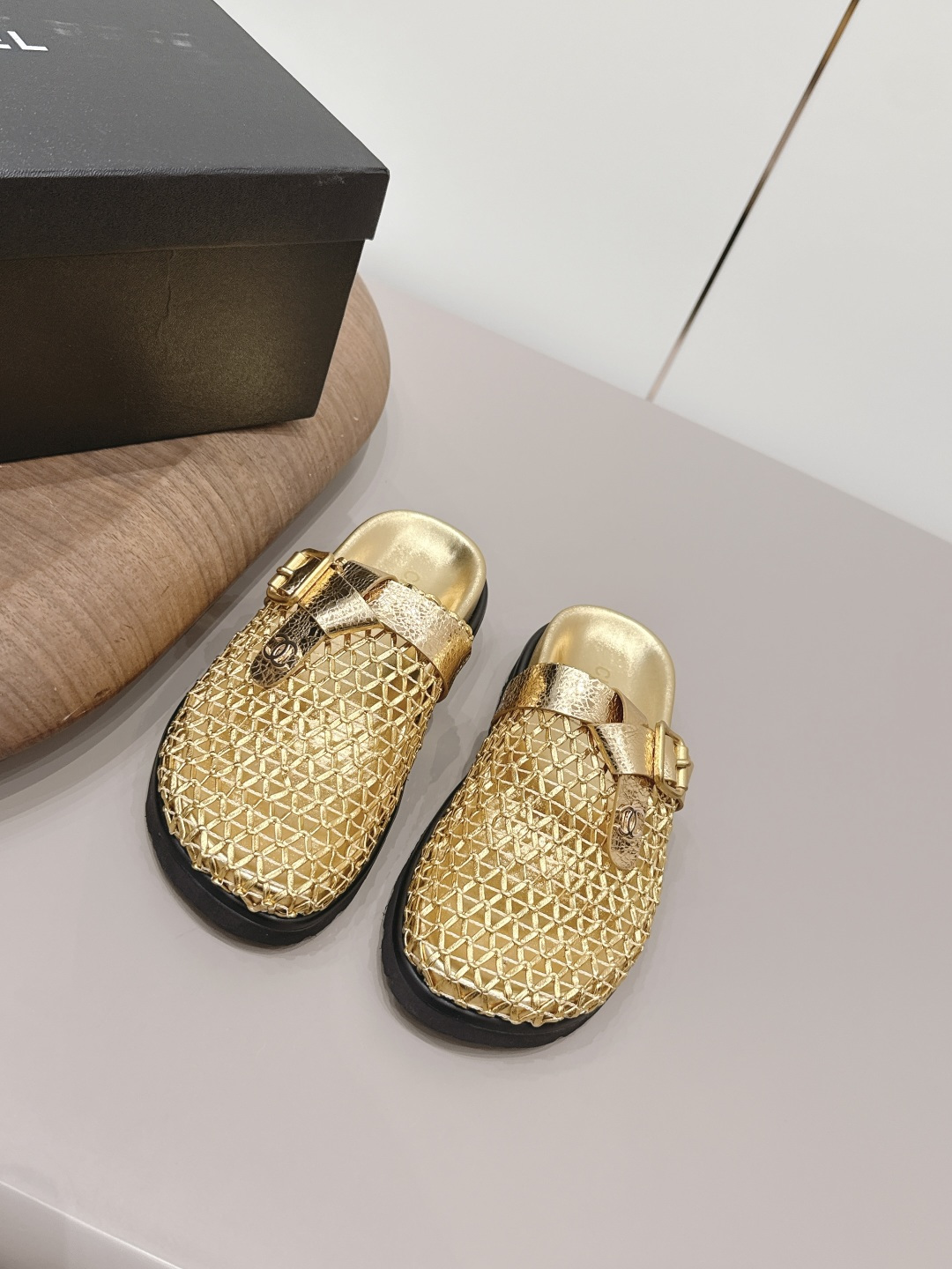 Chanel Style Beige Leather Women's Shoes Lookbook Reference image 1