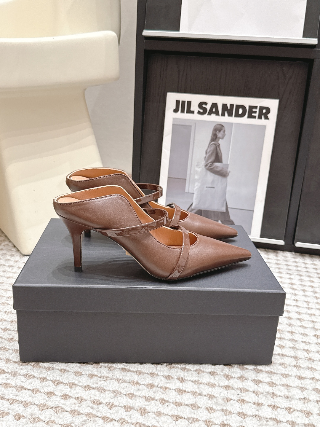 Женские туфли с открытой пяткой на высоком каблуке Malone Souliers