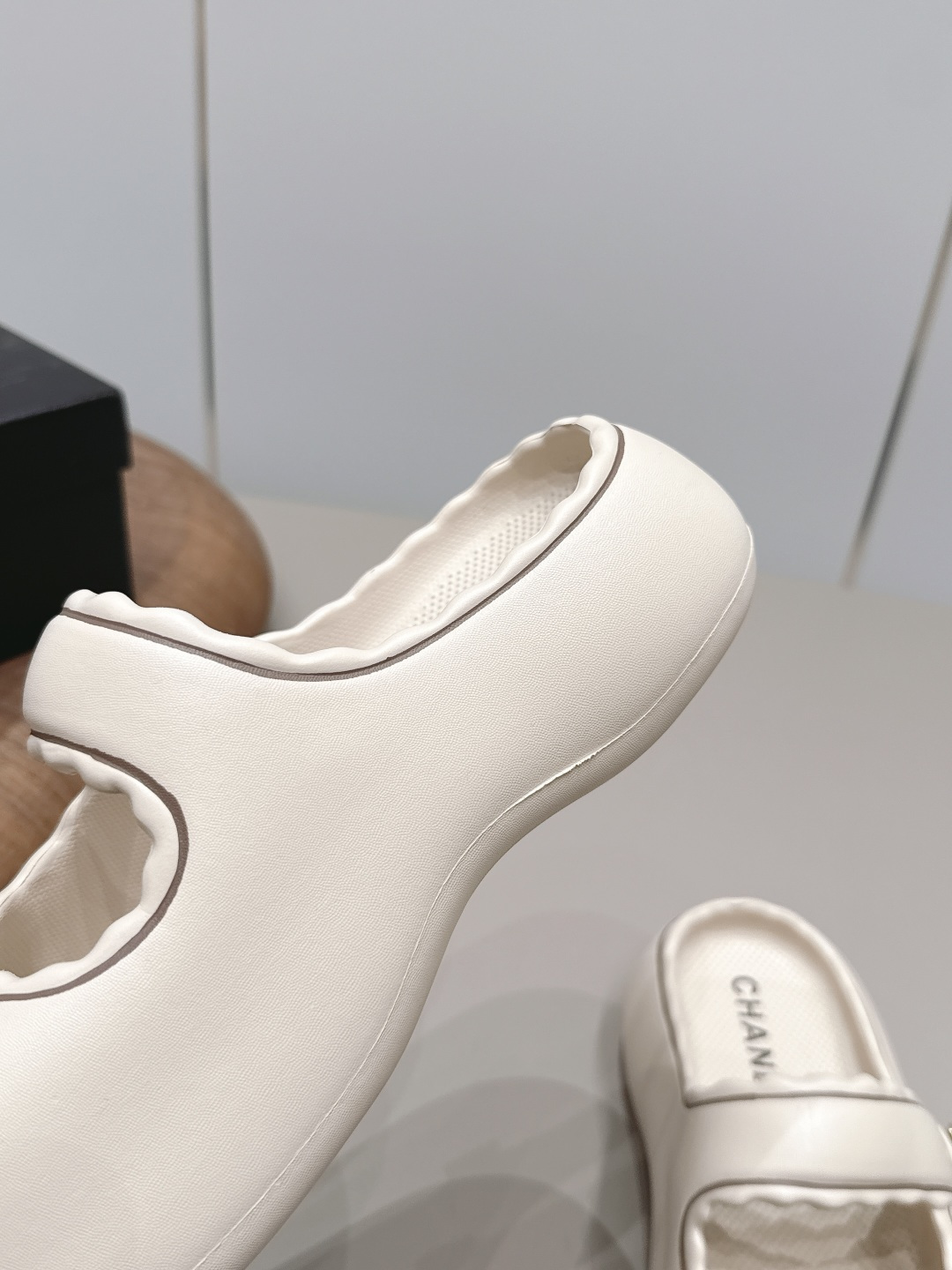 Chanel Style Beige Leather Women's Shoes Women's Shoes Women's Shoes detail image 8 from source 786022