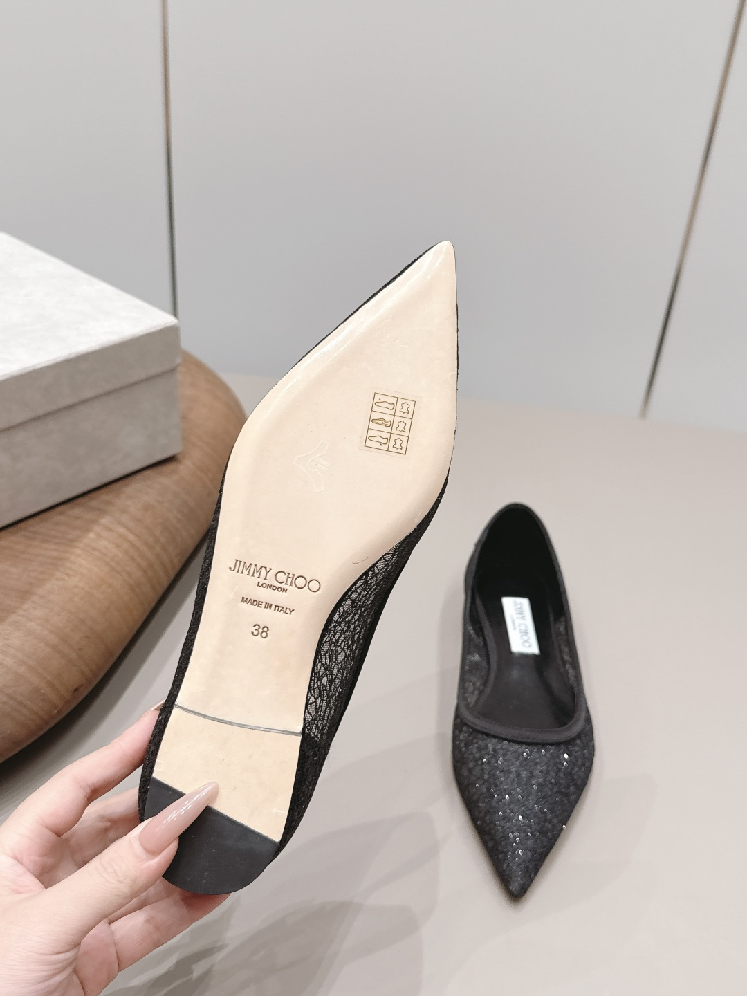 Jimmy Choo Shoe Collection crafted with premium materials and signature 9