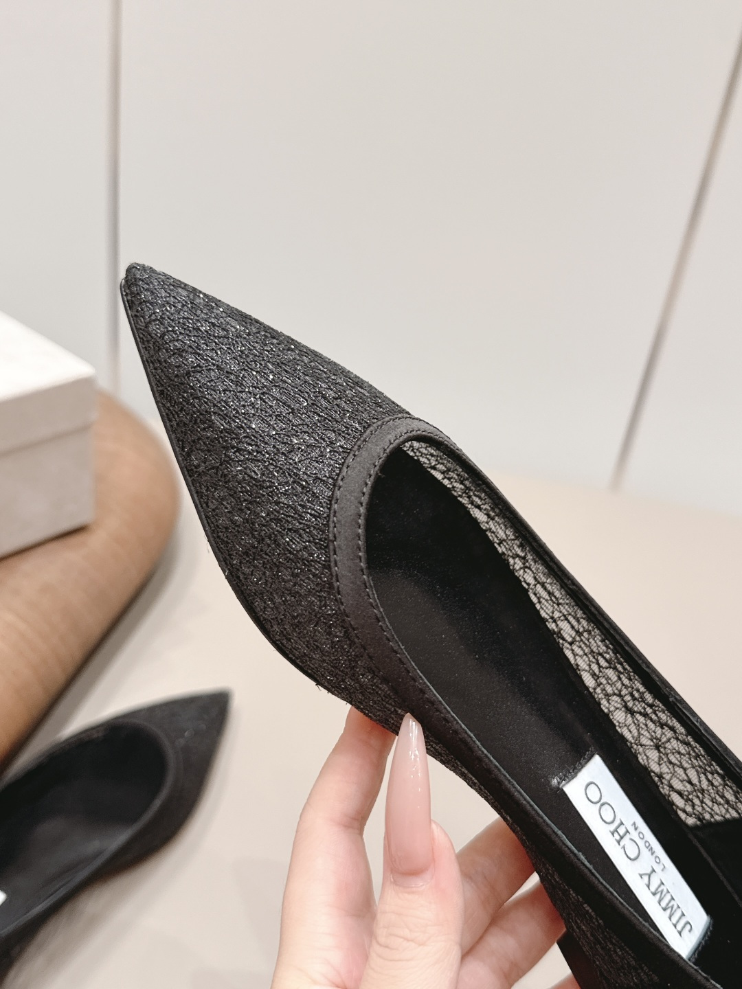 Jimmy Choo Shoe Collection crafted with premium materials and signature 6