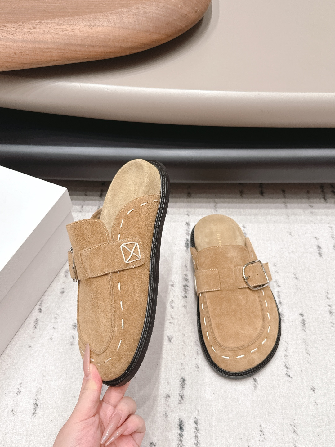 The Row Shoe Collection crafted with premium materials and signature 4