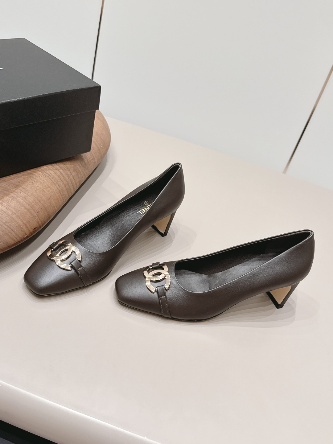 香奈儿 Chanel 经典高奢皮鞋鞋履高跟鞋 #9C62F170 2