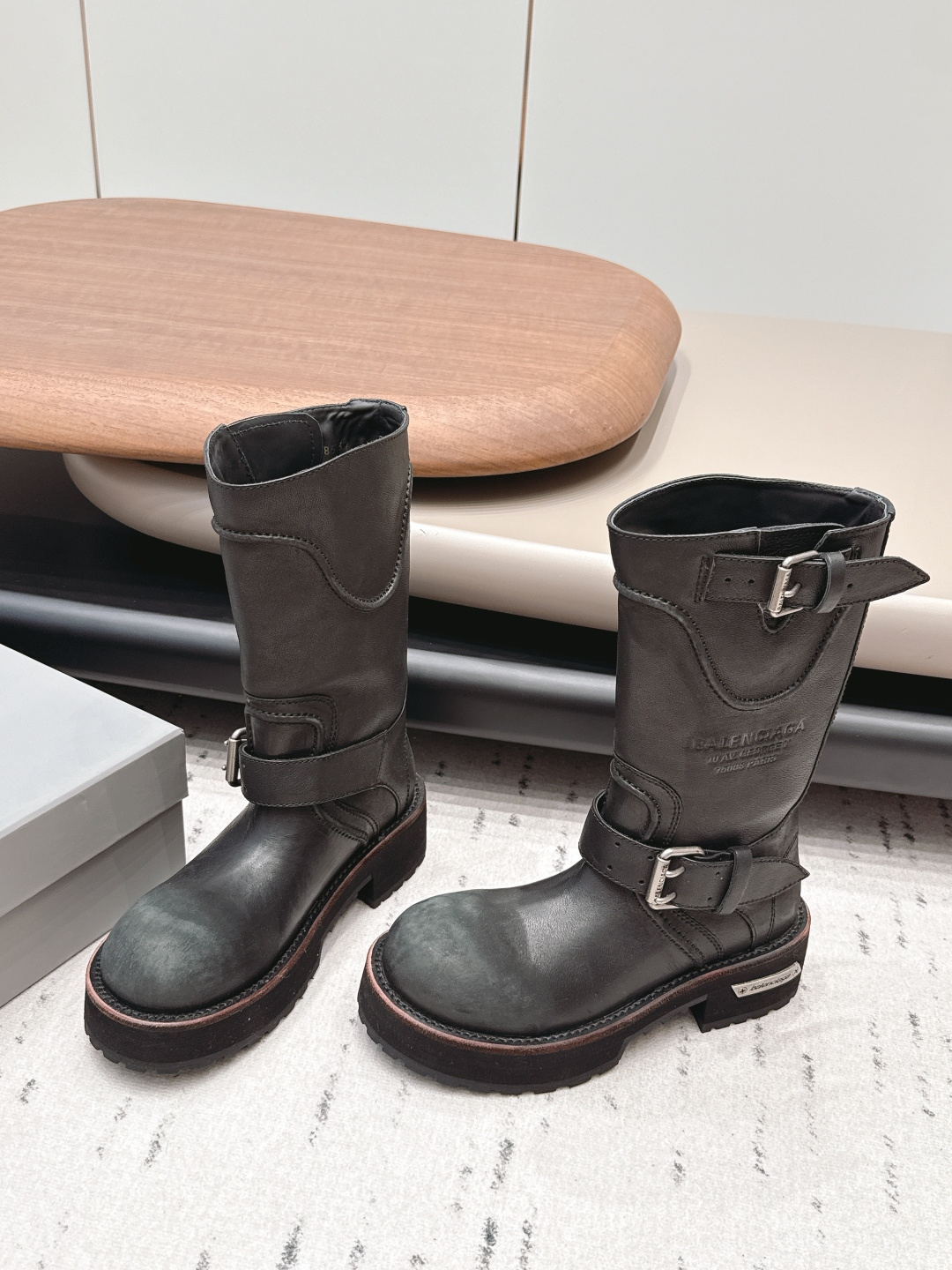巴黎世家 Balenciaga 高定典藏经典高奢皮鞋乐福鞋鞋履 #2F99C3DD 2