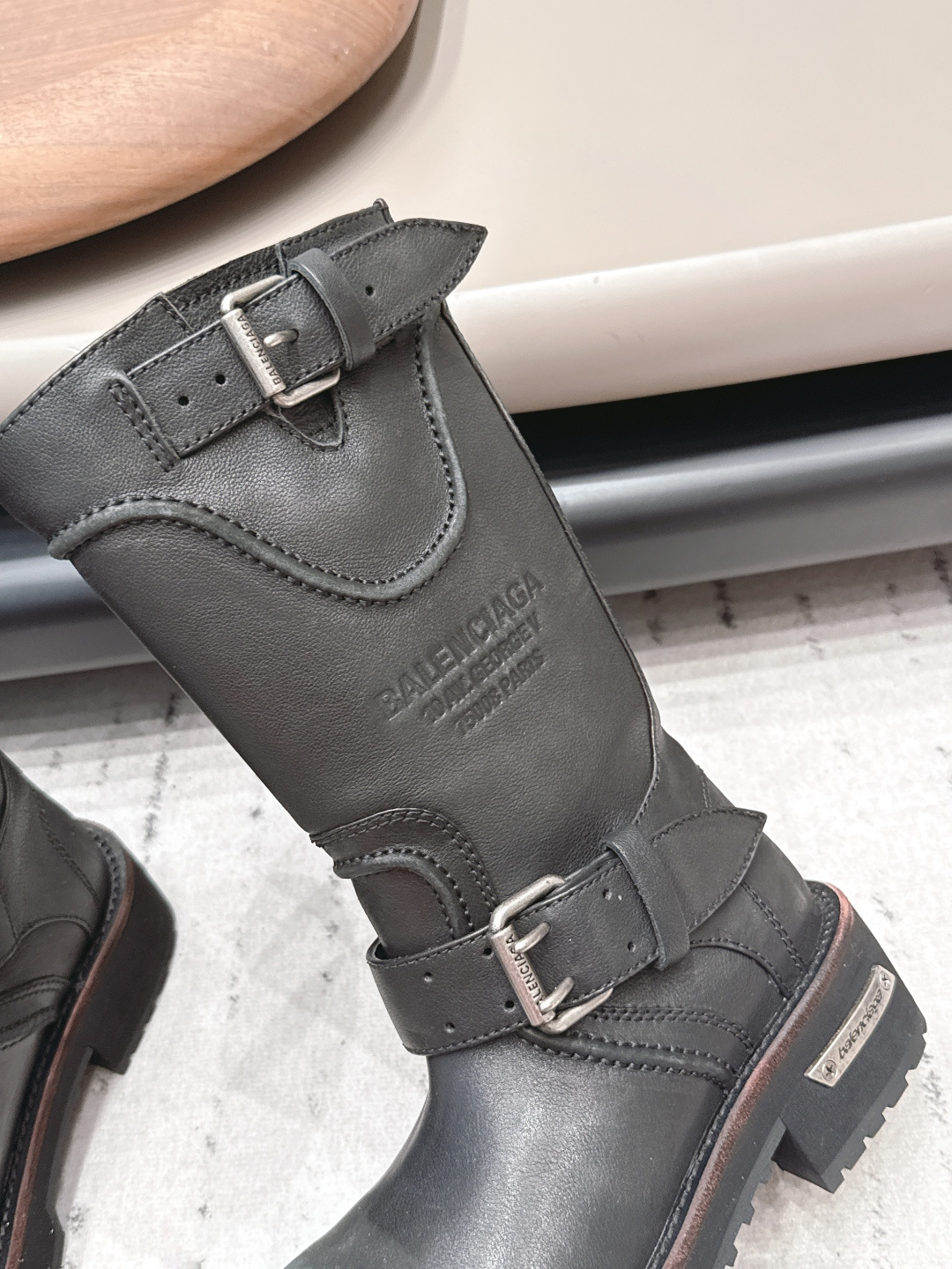 巴黎世家 Balenciaga 高定典藏经典高奢皮鞋乐福鞋鞋履 #2F99C3DD 7