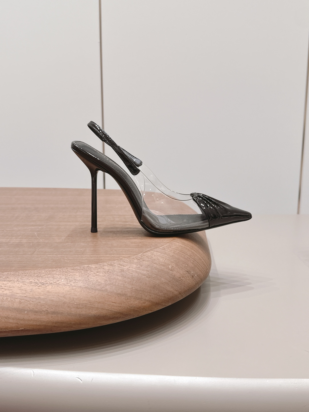 YSL Clear PVC Slingback Heels