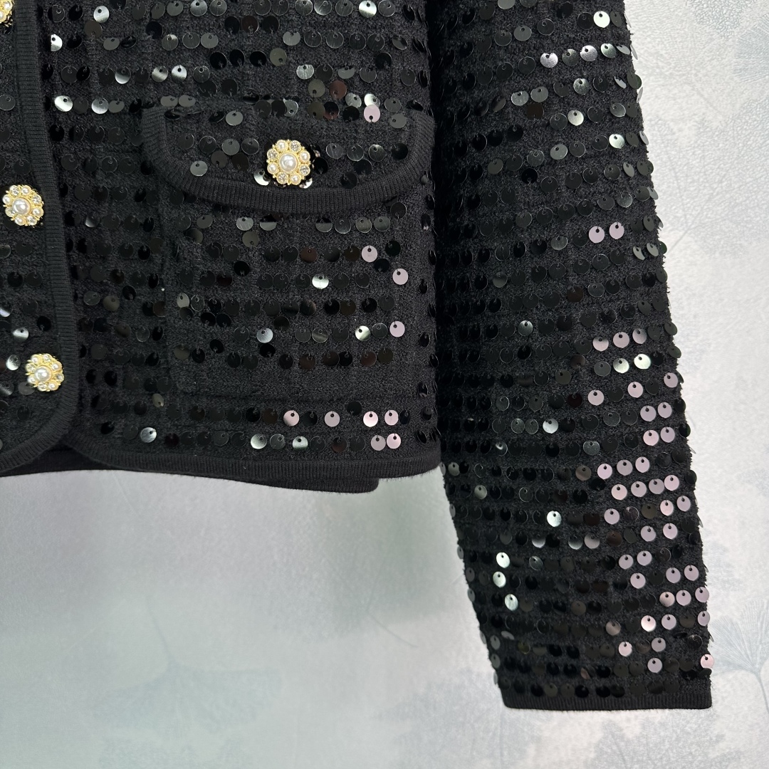 P874 One-Size-Fits-All Female Suit with Maje 2025 Dress and Crocheted Shirt - 图片 6