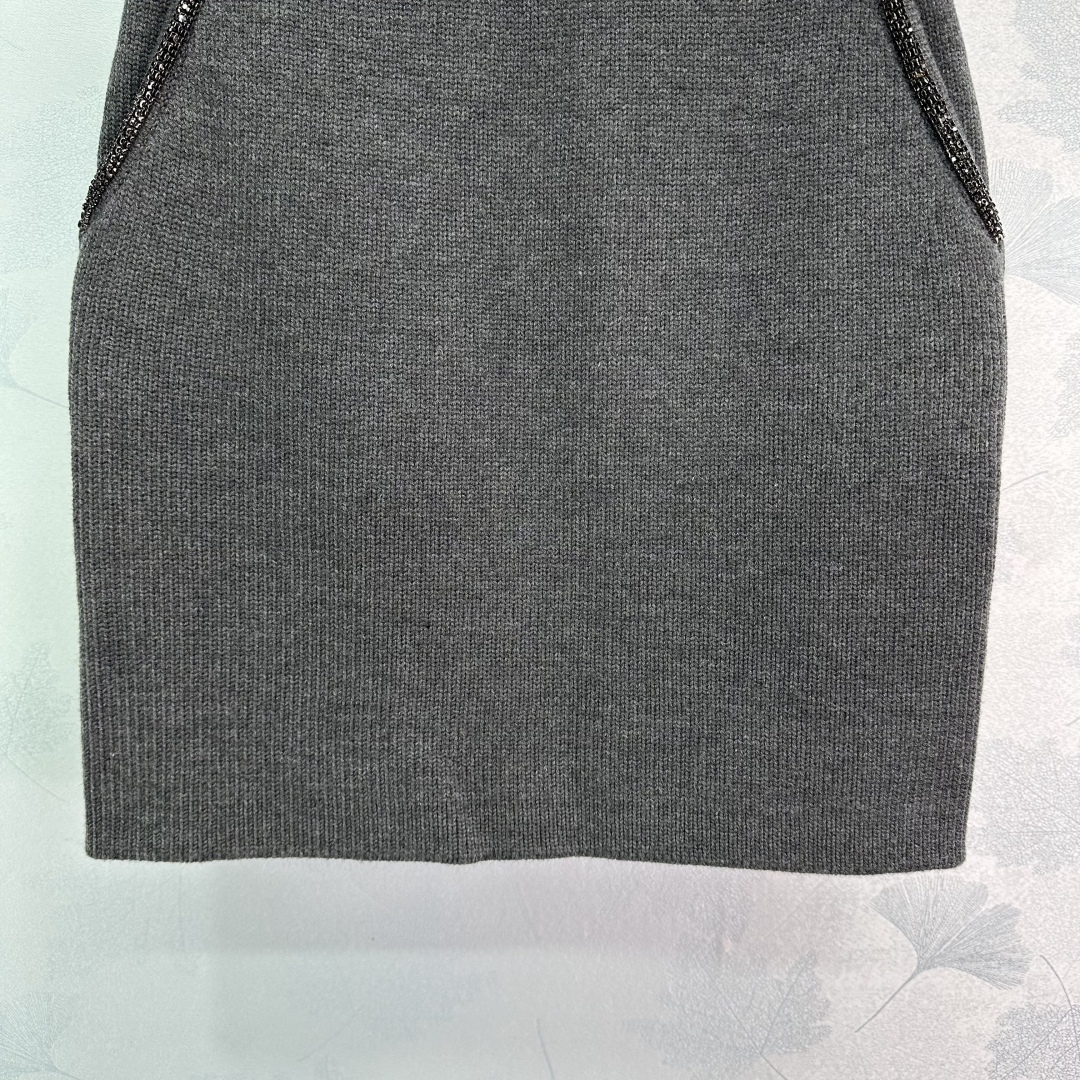 2025 New Self-Portrait Diamond Chain Zip Jacket Knitting Suit with Original Packaging - 图片 6