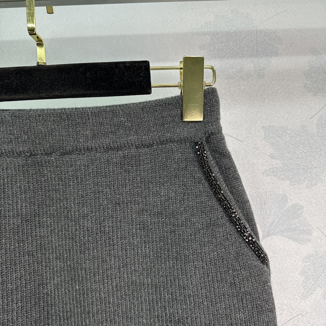 2025 New Self-Portrait Diamond Chain Zip Jacket Knitting Suit with Original Packaging - 图片 2